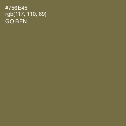#756E45 - Go Ben Color Image